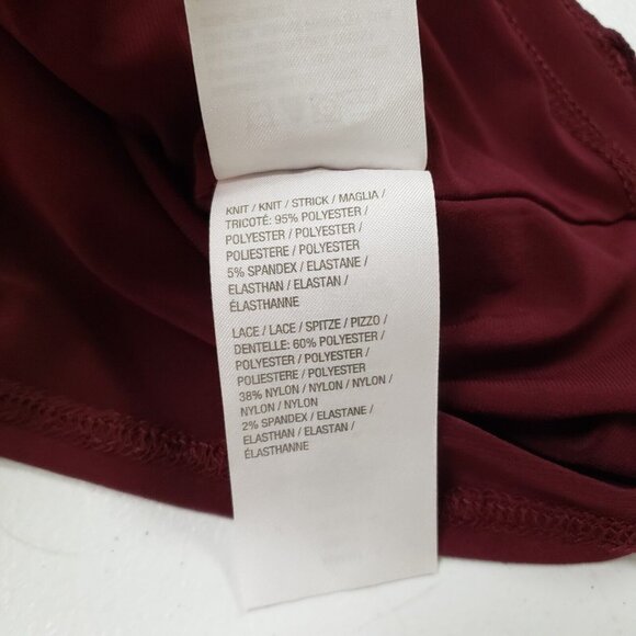 Susan Graver Womens Textured Kimono Set Size 1X Burgundy Stretch Career Church - Picture 10 of 14